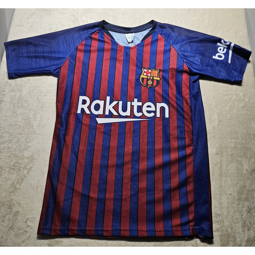 FC‎ Barcelona Jersey Mens Medium Made in Mexico Rakuten UNICEF Barca